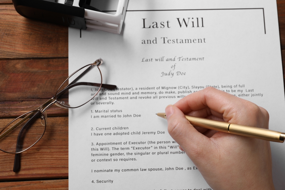 last will and testament